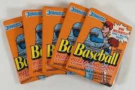 5 Packs 1990 DONRUSS Baseball Puzzle and Cards featuring Carl Yastrzemski Puzzle - £14.91 GBP