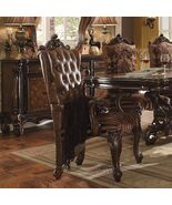 Light Brown Cherry Oak Tufted Arm Chairs - Set of 2 - $1,448.99