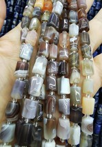 Nautral Botswana Agate Rough Cut Nugget Cube  column tube Loose Chips Gemstone l - £10.14 GBP