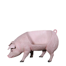 Pig Bench Life Size Statue - $1,344.33