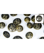 Set of Die Cast Metal Blazer Buttons A923M Bronze Colour Set 3L/7S ø20mm... - £14.21 GBP