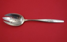 Signet by Kirk Sterling Silver Pierced Serving Spoon mono 8 5/8&quot; original - £100.91 GBP