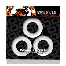 Oxballs Willy Rings 3-Pack Cockrings O/S White - £13.58 GBP
