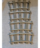 Lot of 4 Lego Electric Train Tracks 9V Curve Metal Dark Gray 2867 - $191.47 MXN