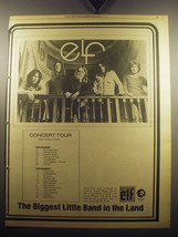 1974 Elf Concert Tour with Deep Purple Ad - The biggest little band in the land - £14.77 GBP