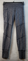 Athleta Leggings Womens Size Small Gray Pockets Elastic Waist Logo Pull On - $17.49