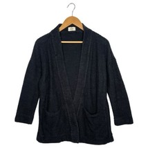 Marine Layer Cardigan Sweater Womens Small Black Open Front Heavyweight ... - $31.67