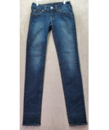 True Religion Jeans Women&#39;s Size 28 Blue Denim Classic Fit Skinny Leg Lo... - £29.14 GBP