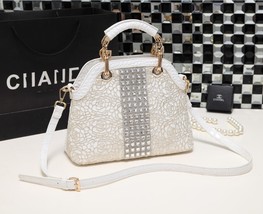 Luxury fashion dismonds Women handbags crocodile leather female shoulder slung s - £73.07 GBP