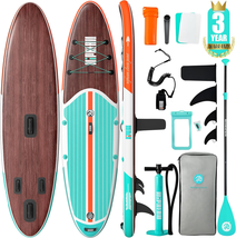 Paddle Board with SUP Accessories, Anti-Slip EVA Deck, 10’6’’ Inflatable... - $338.80