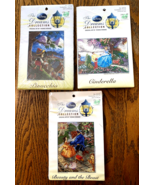 Lot of 3 Disney Dreams Collection Pinocchio, Cinderella, Beauty &amp; the Be... - $149.99