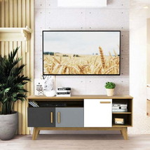 TV Stand Entertainment Center 65 Inch Console with Adjustable Shelf - £165.99 GBP