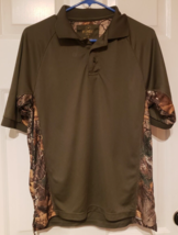 Redhead  Realtree Xtra Camo Shirt Mens Small Green Camouflage SS Polo Hu... - £12.51 GBP