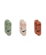 Women&#39;s Nike 3-Pack Everyday Plus Lightweight Training Footie Socks Colo... - $26.00
