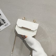 Textured Shiny PU Leather Little Devil Design Chain Handbag 2022 Fashion Ladies  - £24.51 GBP