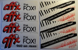 Kingston Canada Radio Station 8 Stickers 1990&#39;s CFFX The Fox CFMK 96.3 C... - $8.95