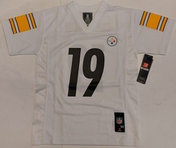 NFL Pittsburgh Steelers Boys M (10/12) Jersey 2 Sided #19 JuJu Smith-Schuster - £16.16 GBP