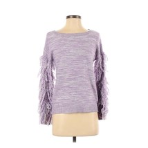 NY &amp; Co Purple Fringe Sweater NWT Small - £20.54 GBP