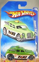 2009 Hot Wheels #112 HW City Works 6/10 COCKNEY CAB II Green Variant w/OH5 Spoke - £5.89 GBP