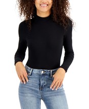 MSRP $24 Self Esteem Juniors&#39; Mock-Neck Bodysuit Black Size Medium - $6.73