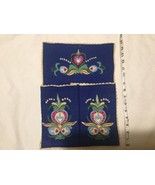 Christmas Mail Holder Norway Sweden Wool Felt Embroidery Hanging - $34.63