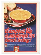 Campbell&#39;s Kids &#39;Campbell Up&#39; Chicken Noodle Soup Vintage 1969 Print Mag... - £7.63 GBP
