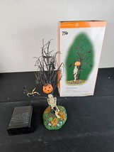 Department 56 &quot;Killing Time Halloween Village Accessories Skeleton Pumpk... - $24.70