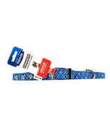 1 Count Petmate Fashion Blue Geo Jacquard Med 3/4&quot; X 16 To 20 In Custom ... - $266.36 MXN