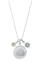Kendra Scott Silver Taurus Zodiac Horoscope Charm Necklace Set Adjustable - £54.37 GBP