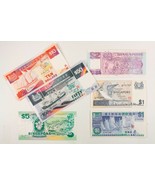 1976 - 1994 Singapore Notes. 6 Note Lot. XF - AU - $168.97 CAD