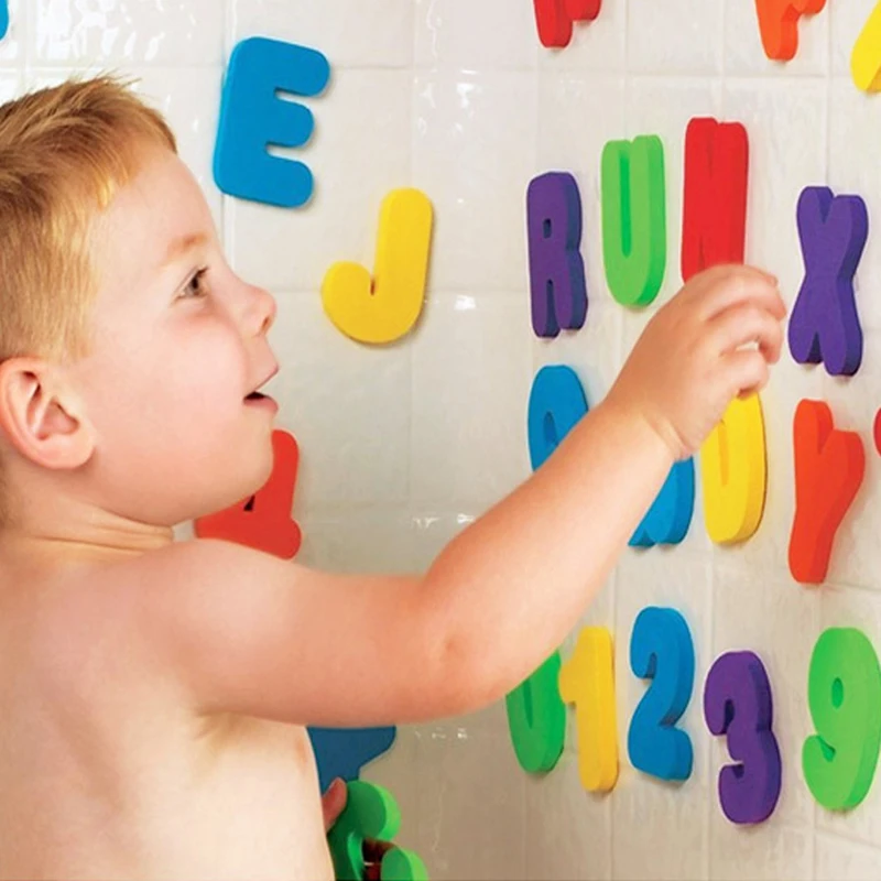36Pcs/Set Alphanumeric Letter Bath Toy 3D Puzzle Baby Bath Toys Soft EVA Kids - £8.67 GBP+