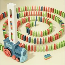 Kids Games Domino Train Toys 180PCS Automatic Stacking Creative Game 3 Year Old  - £36.71 GBP