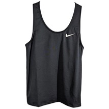 Nike Black Built In Bra Racerback Tank Top Size M Medium Yoga Running Tr... - $40.03