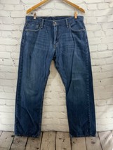 Levis 514 Jeans Mens sz 36x30 Straight Leg Blue Denim  - £19.46 GBP
