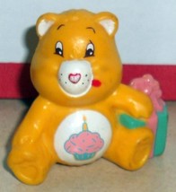 1984 Kenner Care Bears Birthday Bear Mini Pvc Figure Vintage 80&#39;s #4 - £19.99 GBP