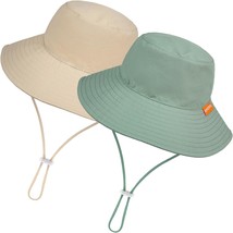 2-Pack Baby Sun Hat Kids Summer Upf 50+ Toddler Bucket Hat Wide Brim, 6 ... - $38.99