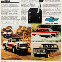 1978 Chevy Trucks Advertisement Pickups Automobilia Vintage Chevrolet DW... - $35.02 CAD