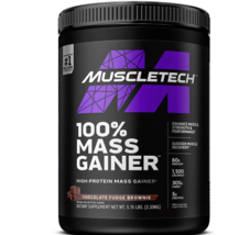  MuscleTech 100% Mass Gainer, Whey Protein Powder + Creatine Chocolate-0 MuscleT - £68.42 GBP
