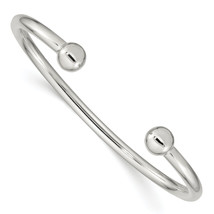 Silver Cuff Bangle Bracelet QB420 - £65.46 GBP