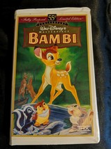 Bambi VHS 55th Anniversary Limited Edition RARE Masterpiece Collection - £8.69 GBP