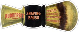 Rubberset Shaving Brush Laser Cut Metal Advertising Sign - $59.35