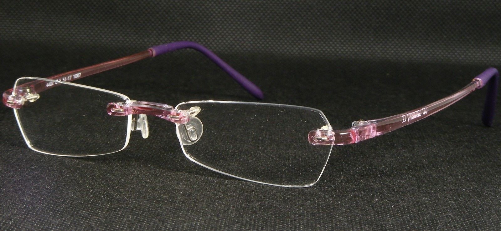 Gafas Transparentes Lila ÚNICA RARA OD Alemania 4402 C.5 1007 51-17-140mm - $96.03