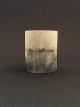 Concrete Vessel - Cylinder - Graphite Highlights - $18.00