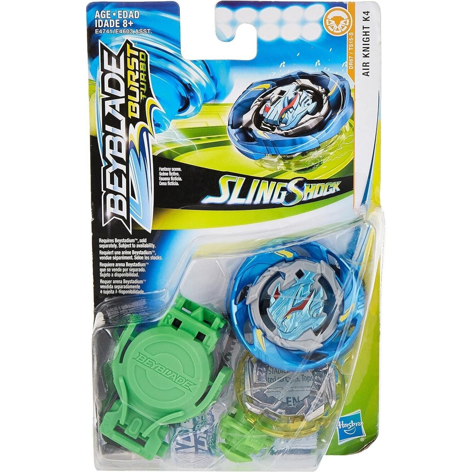 Hasbro BEYBLADE Burst Turbo SLING SHOCK Air Knight K4 Starter Pack NEW