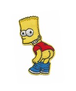 BART SIMPSON MOONING IRON ON PATCH 2.4&quot; Embroidered Applique Funny Moon ... - €4,21 EUR