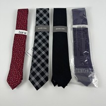 Michael Kors, Bar III PE Mens Classic Lot of 4 Silk/Polyester Ties Assorted-OS - £26.96 GBP