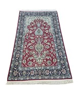 Handmade Vintage Persian Isfahan Prayer Rug 3.5&#39; x 5.8&#39; (106cm x 176cm) ... - $2,052.10 CAD