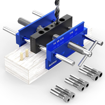 BLEKOO Upgraded 6.7 Inch Self Centering Doweling Jig Kit, Drill Jig for ... - £52.26 GBP