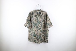 Vtg 90s Streetwear Mens Size XL Flower Collared Camp Hawaiian Button Shirt USA - £35.00 GBP