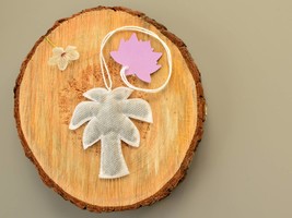 Palm tree tea bags 5 pieces Summer Is Magic Tropical beach Palm Tree Silhouette  - £9.38 GBP